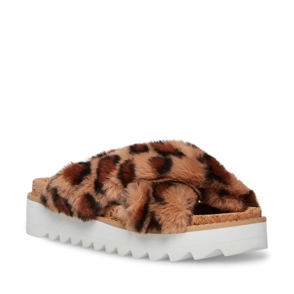 Steve Madden Shoes - NEW Steven NEW YORK BY STEVE MADDEN leopard print sandals SLIP ON CADO SIZE 7.5